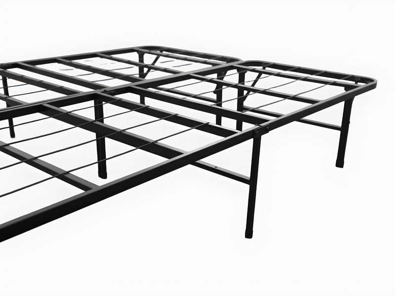 Folding Metal Bed Frame - Double