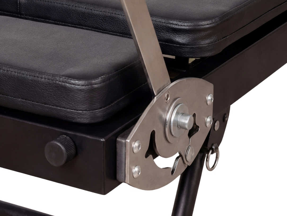 Foldable Pilates Reformer With Headrest - Black