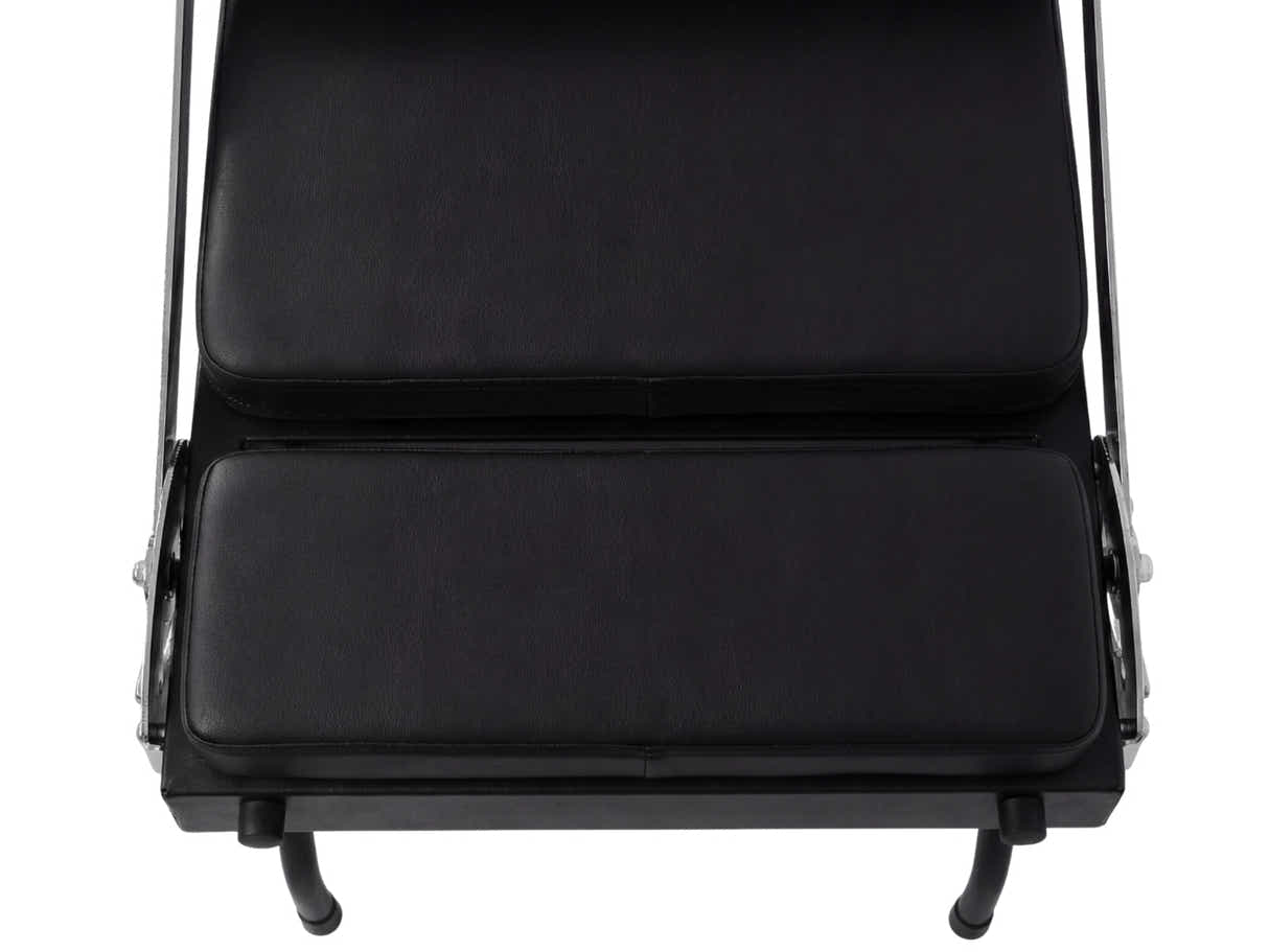 Foldable Pilates Reformer With Headrest - Black