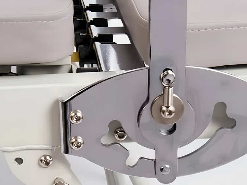 Foldable Pilates Reformer With Headrest - White