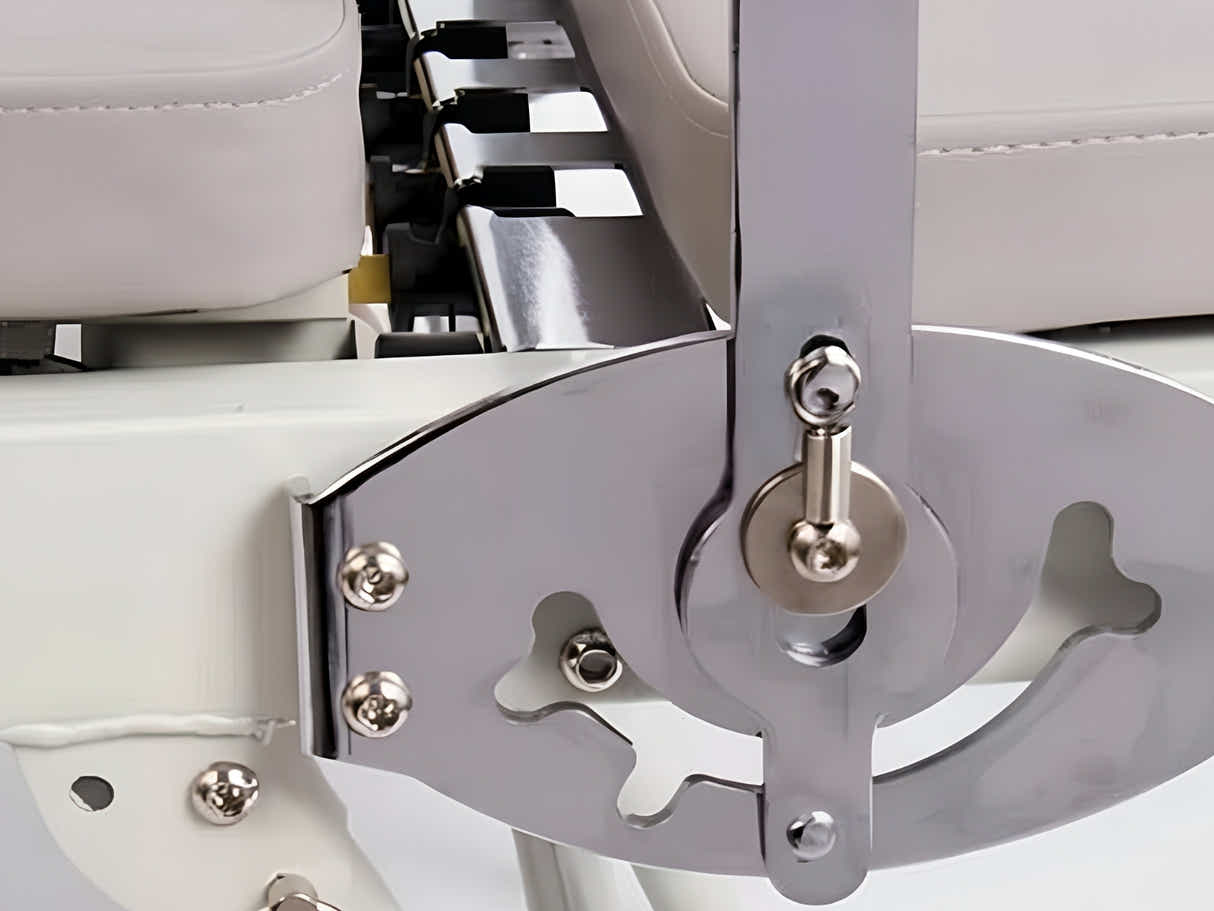 Foldable Pilates Reformer With Headrest - White