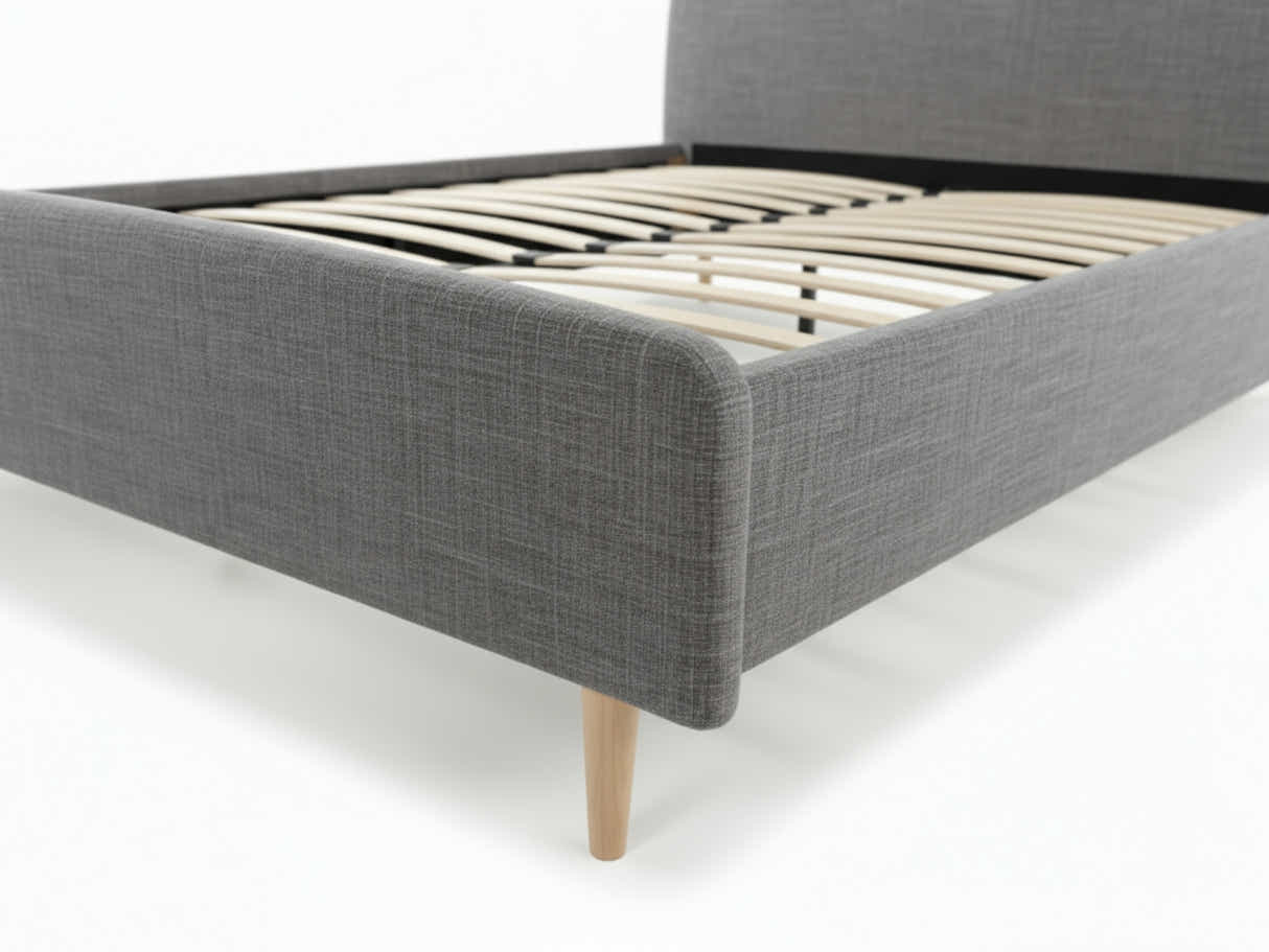 Zion Bed Frame Grey - Queen