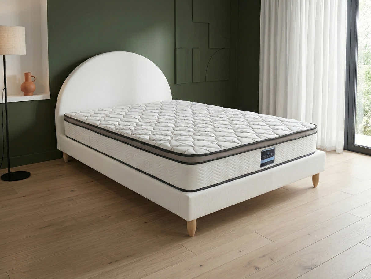 Shephard Bed Frame & Euro Top Memory Foam Mattress GEL30 - Double