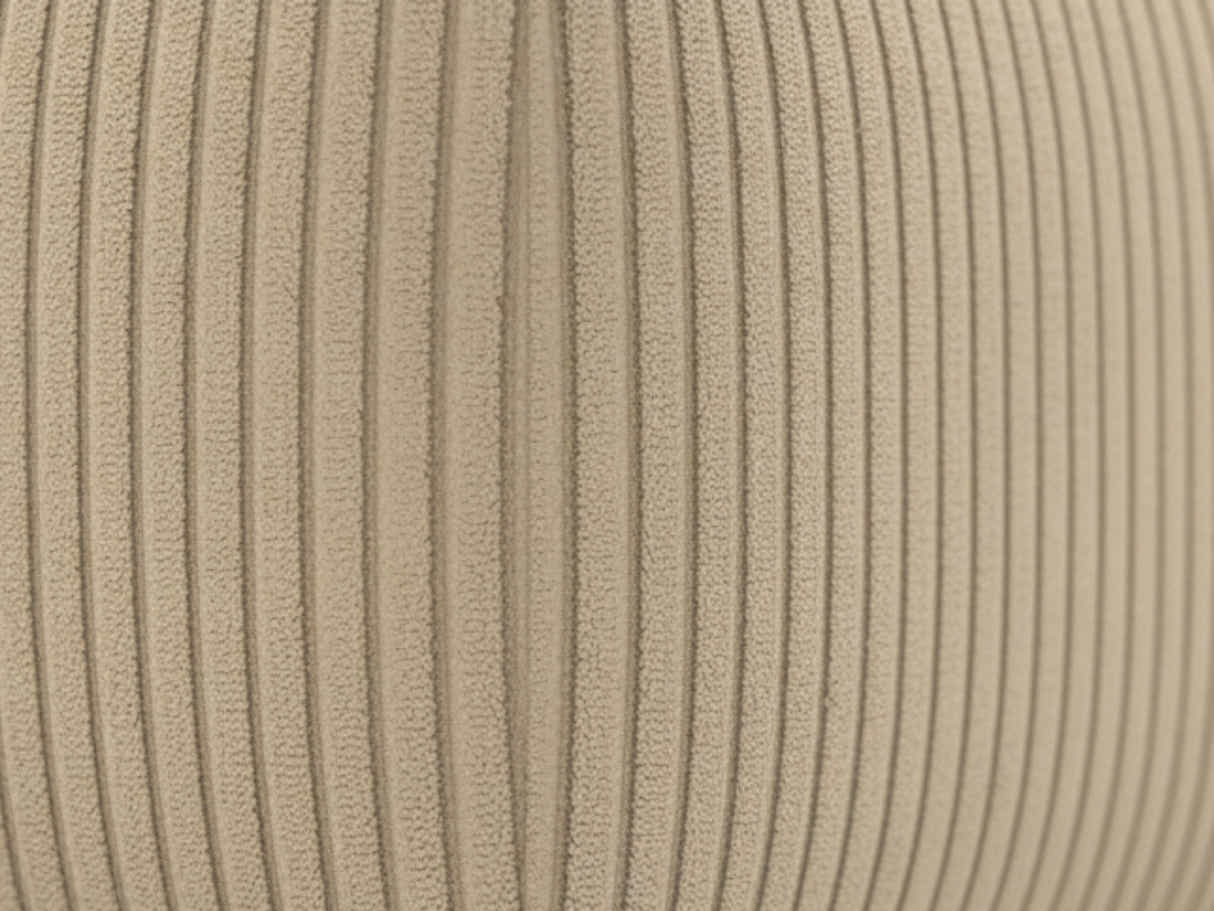 Corduroy Modular Armless Seater - Beige