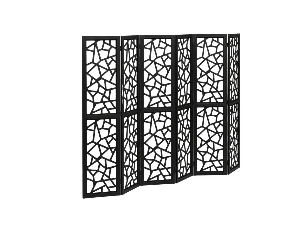 6-Panel Room Divider C M7 - Black