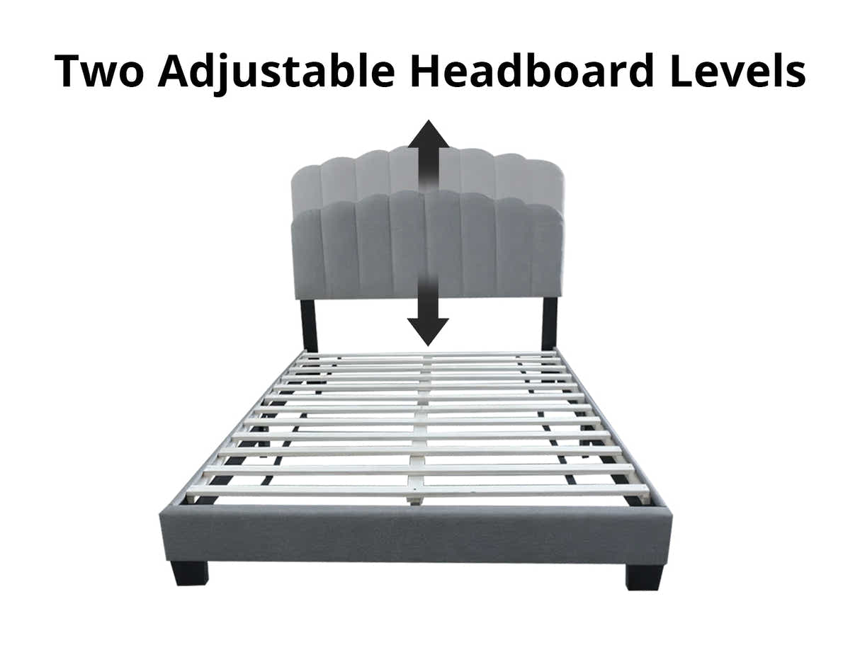 Innogen Bed Frame Grey - King
