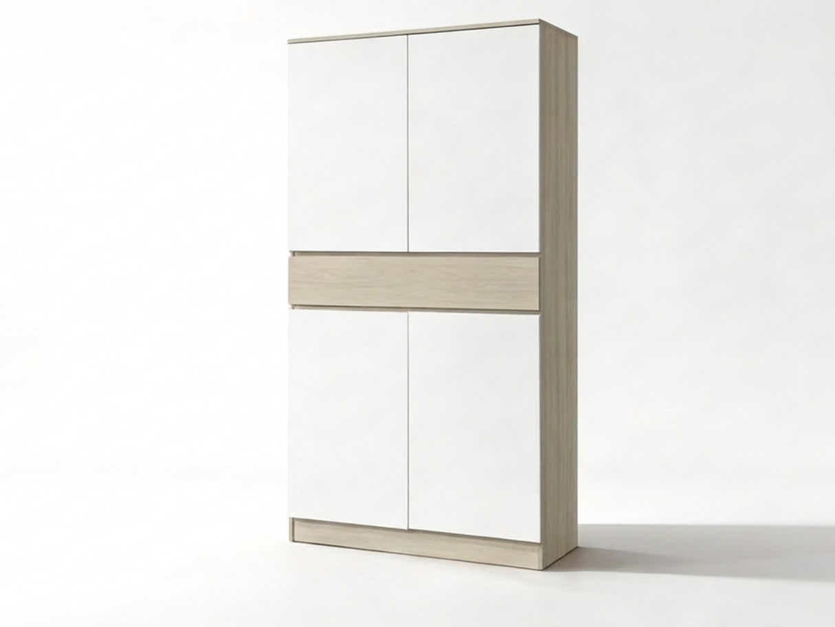 Teasel 4-Door Tall Shoe Cabinet with Drawer