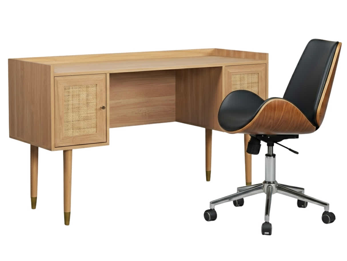 Naturlig Writing Desk & Bentwood Office Chair