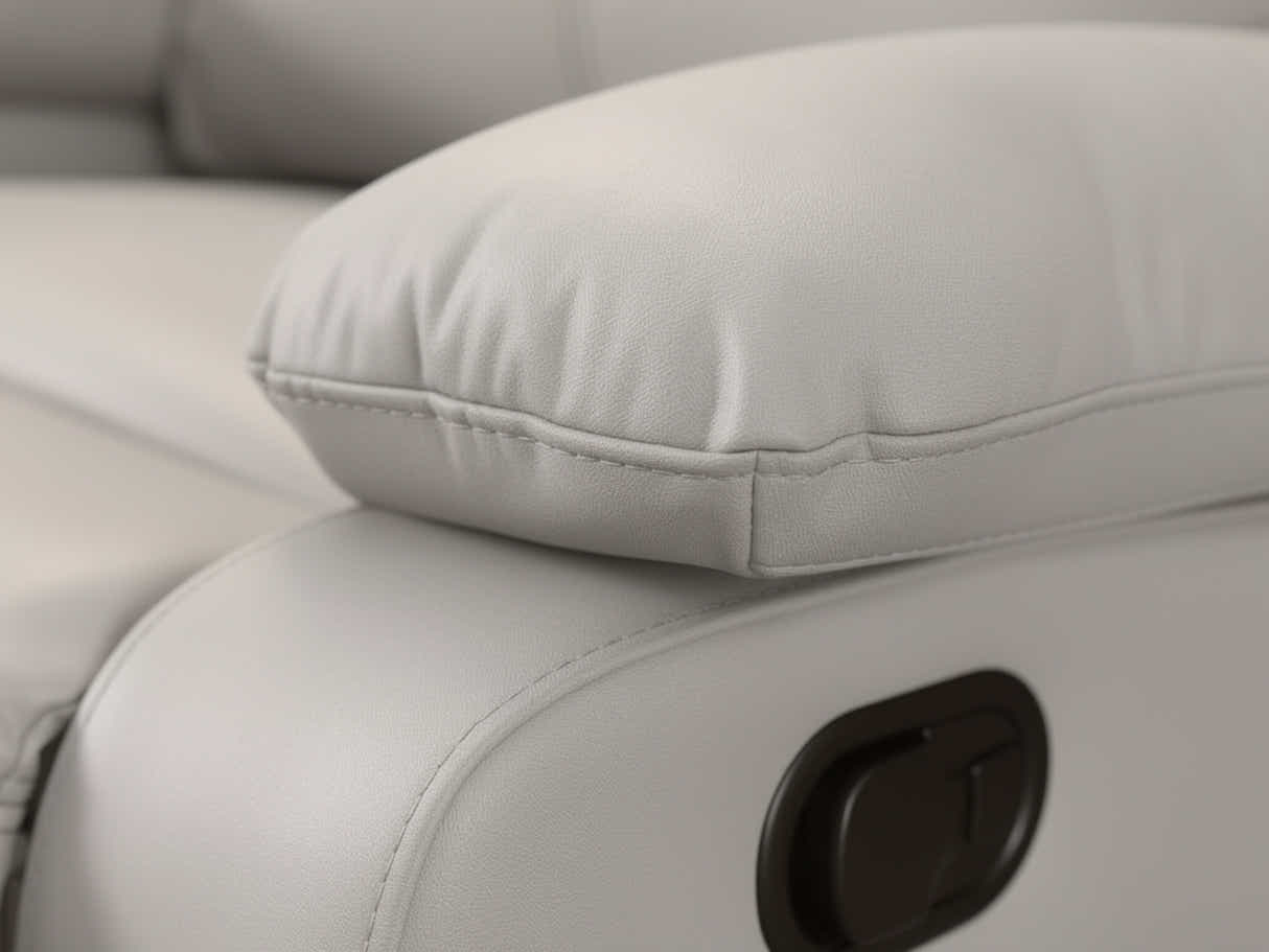 DS Giselle PU Leather Recliner Chair - Beige