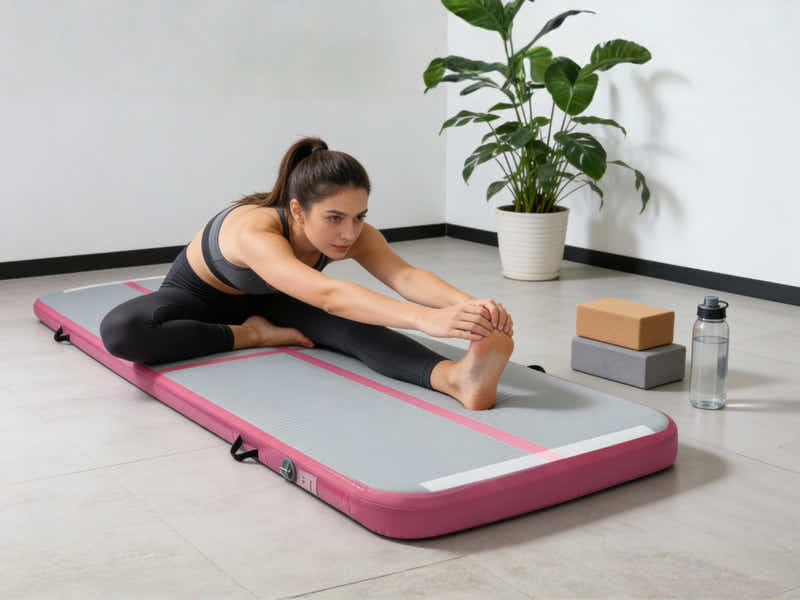 Air Track Pink & Grey – 400cm x 100cm x 20cm