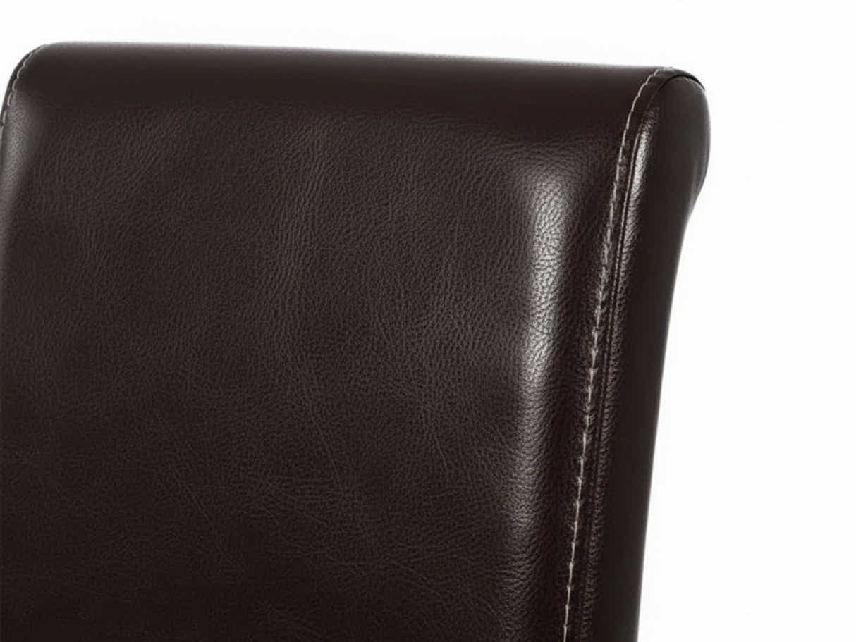 Giesle PU Dining Chair Dark Brown - Set of 2