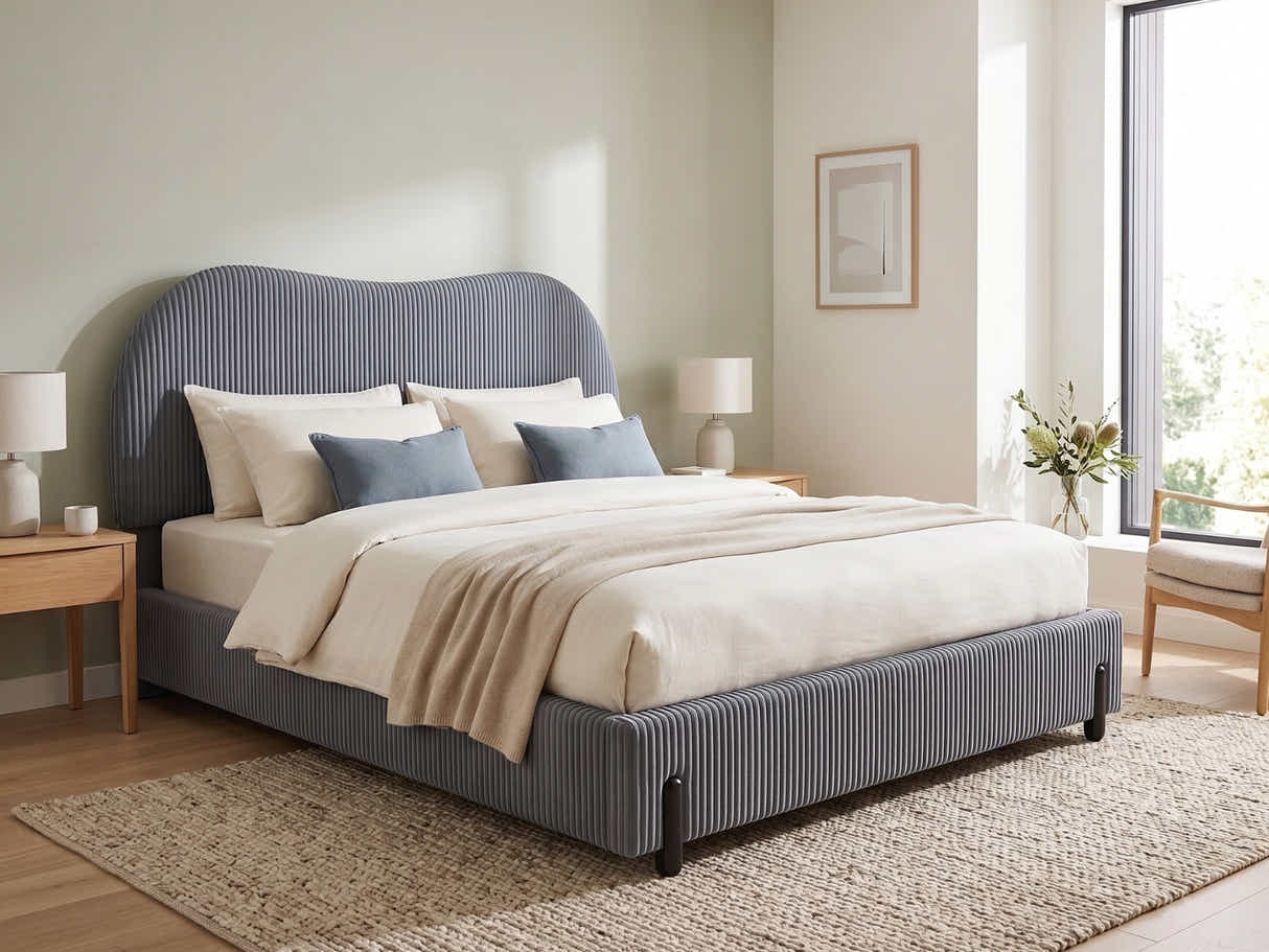 Arna Bed Frame Grey - Queen