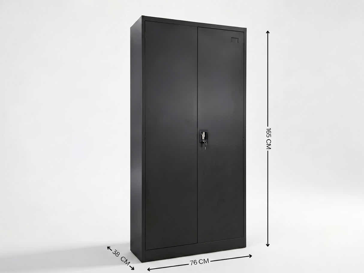 Lockable Steel Garage Storage Cabinet - 165 cm