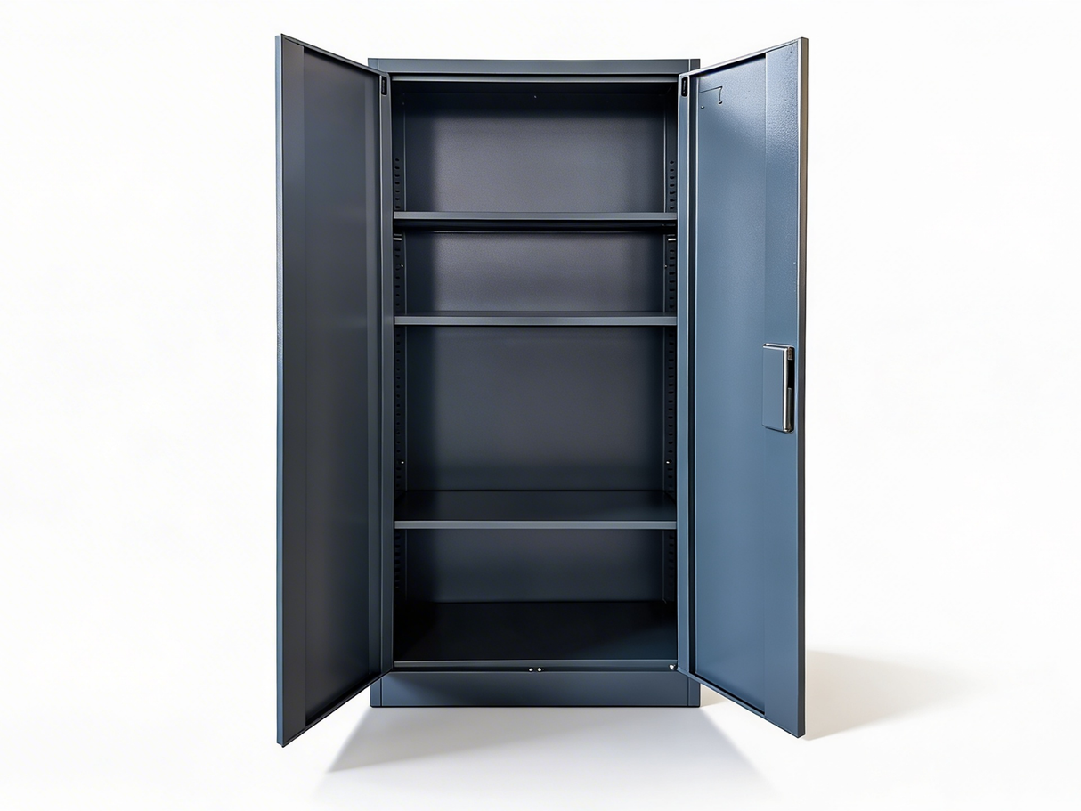 Lockable Steel Garage Storage Cabinet - 165 cm