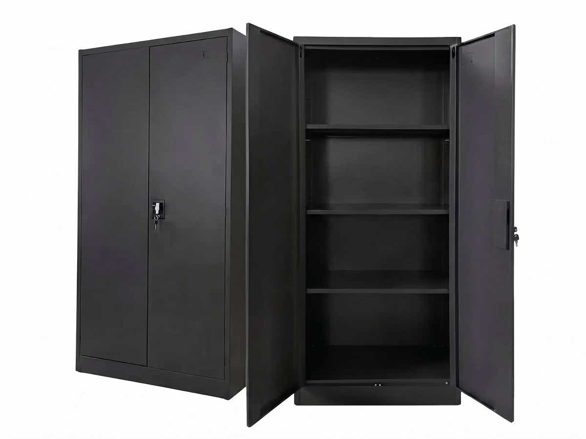 Lockable Steel Garage Storage Cabinet - 165 cm