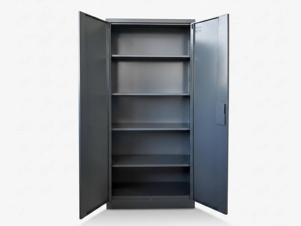 Lockable Steel Garage Storage Cabinet - 185 cm