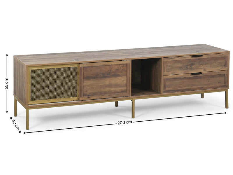 Olveston Entertainment Unit - 200 cm