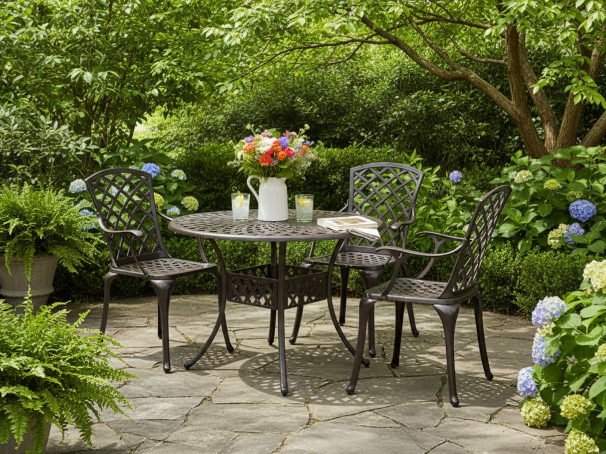 5-Piece Cast Aluminum Patio Dining Set
