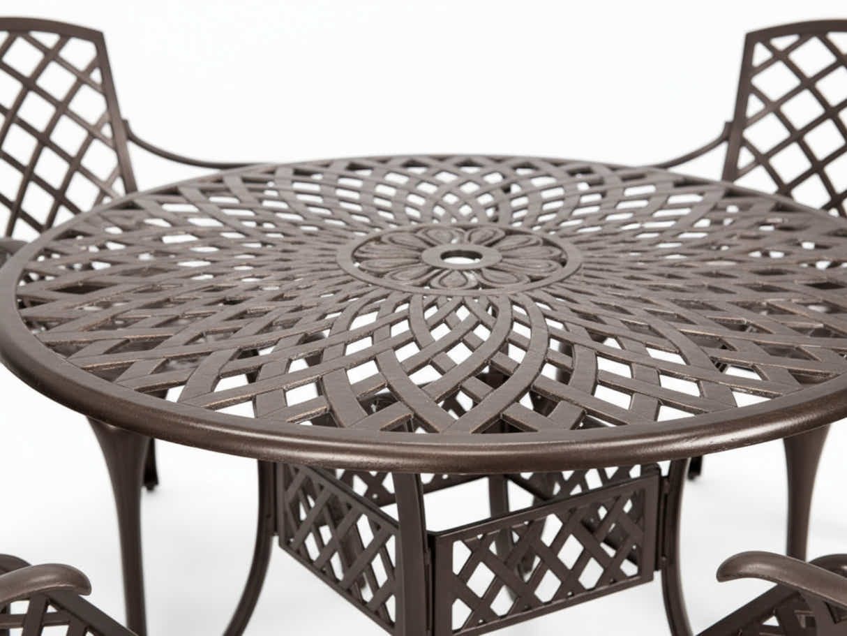 5-Piece Cast Aluminum Patio Dining Set
