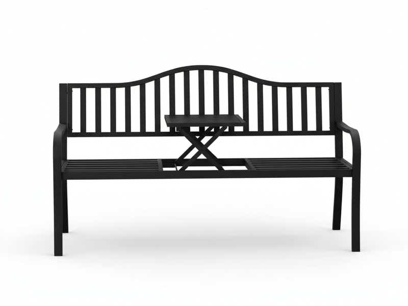Arteferro Garden Bench with Fold Table
