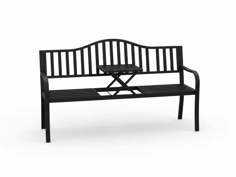 Arteferro Garden Bench with Fold Table
