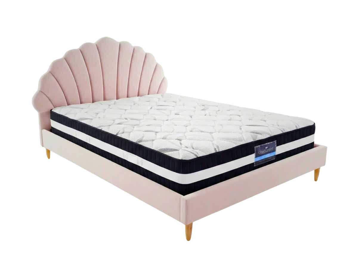 Ariel Princess Bed & Euro Top Mattress L30 - Double