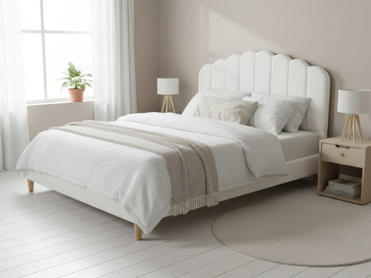 DS Shelley Boucle Bed Frame - Queen