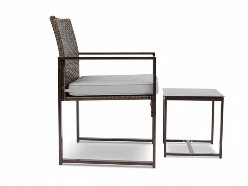 Livonia Outdoor Rattan Set Brown PE rattan