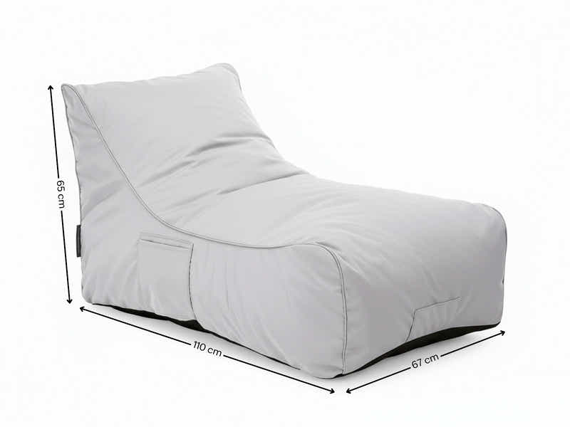 Outdoor Foam Lounger Bed - White