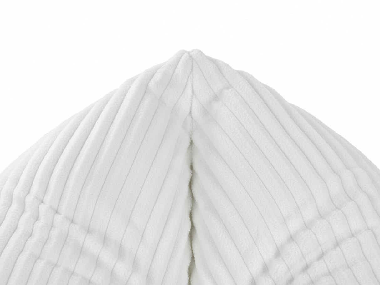 Leaf-Shaped Foam Bag Chair - White