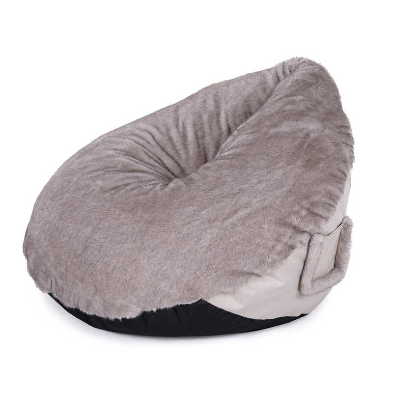 Leaf-Shaped Foam Bag Chair - Brown