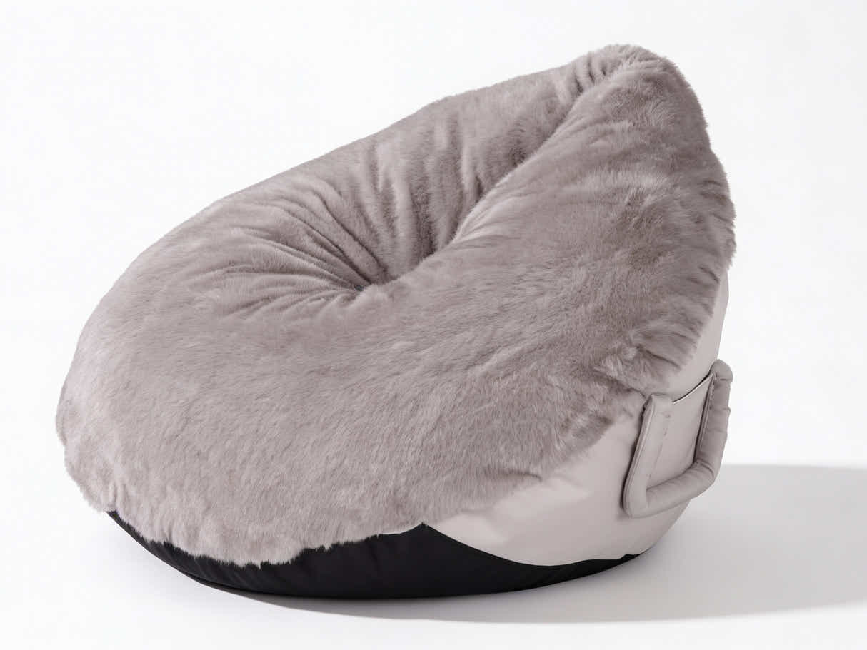 Leaf-Shaped Foam Bag Chair - Brown