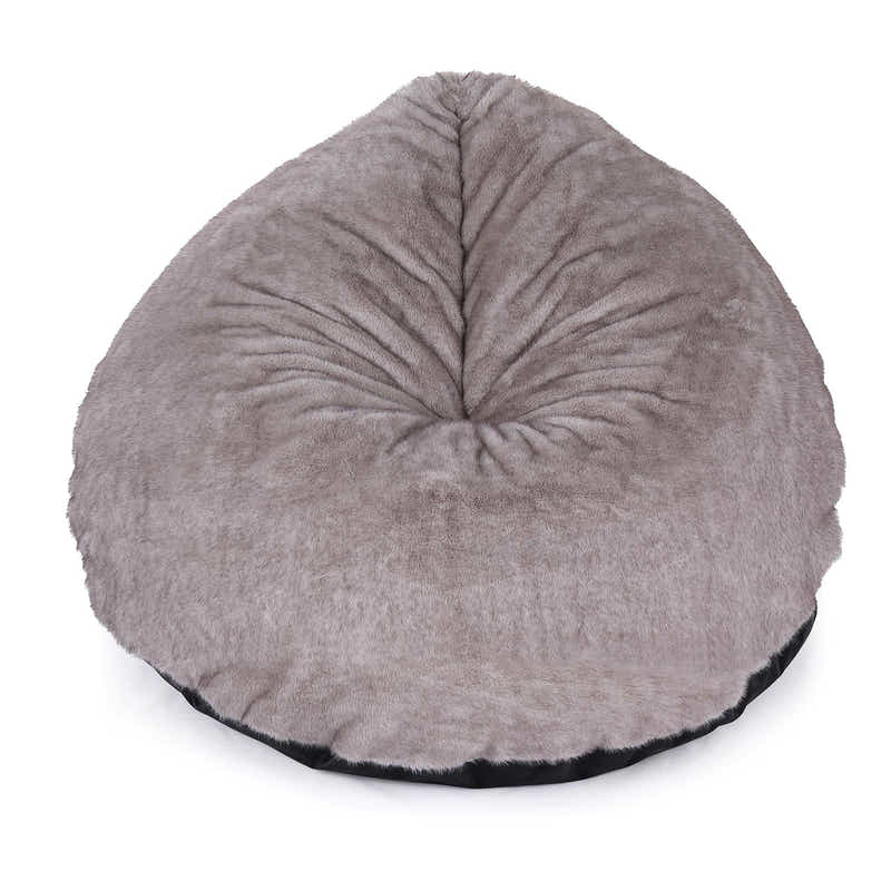 Leaf-Shaped Foam Bag Chair - Brown