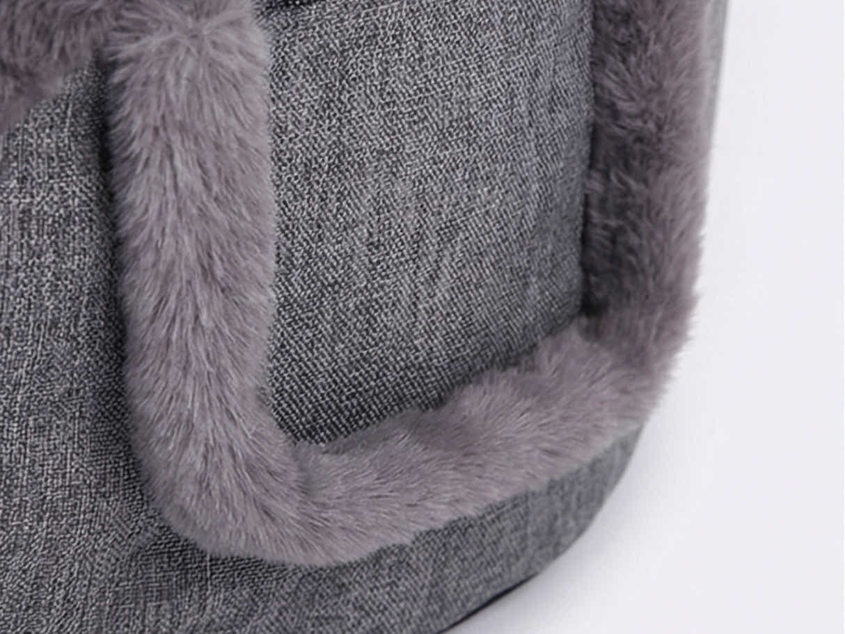 Leaf-Shaped Foam Bag Chair - Grey