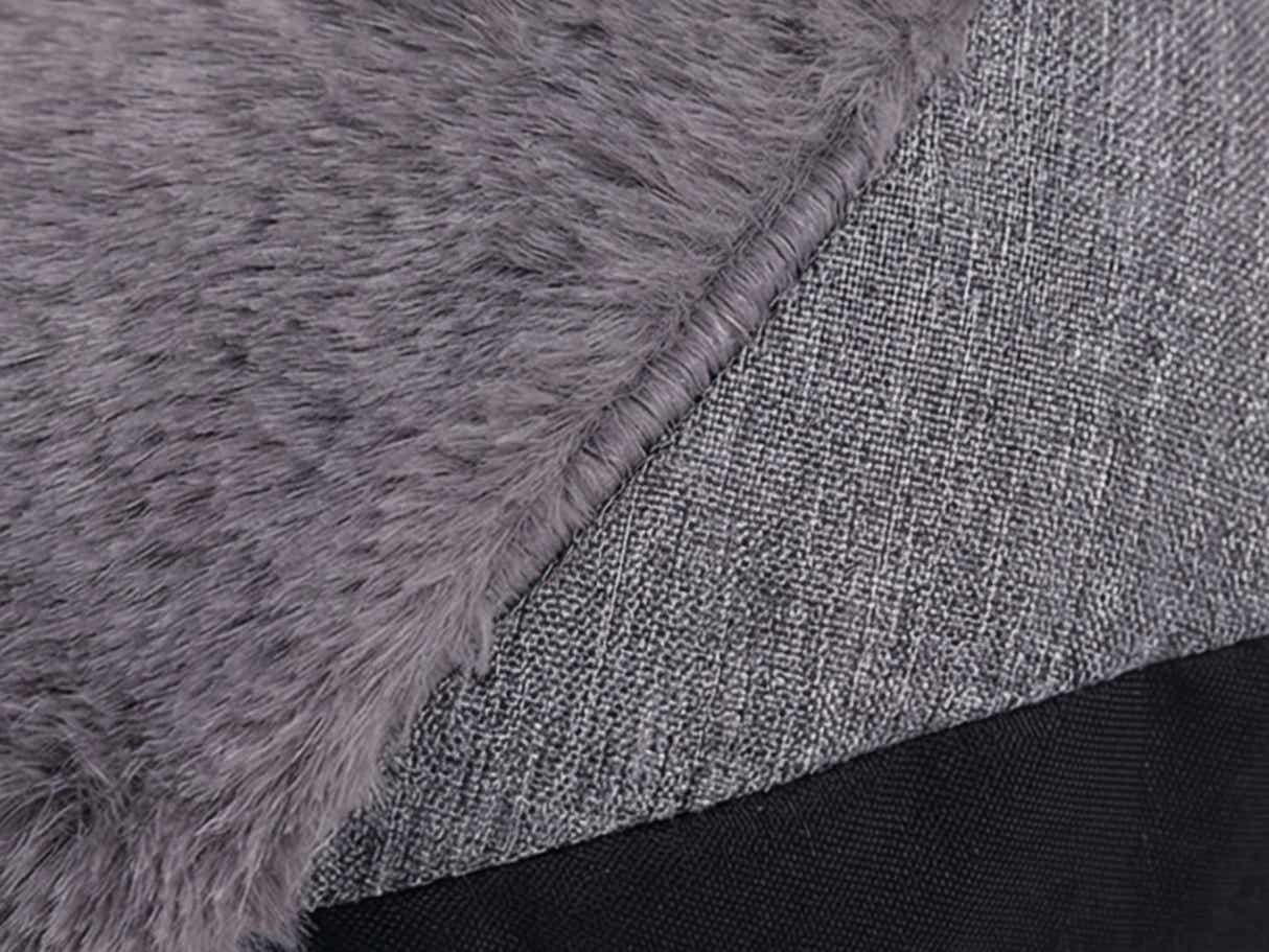 Leaf-Shaped Foam Bag Chair - Grey