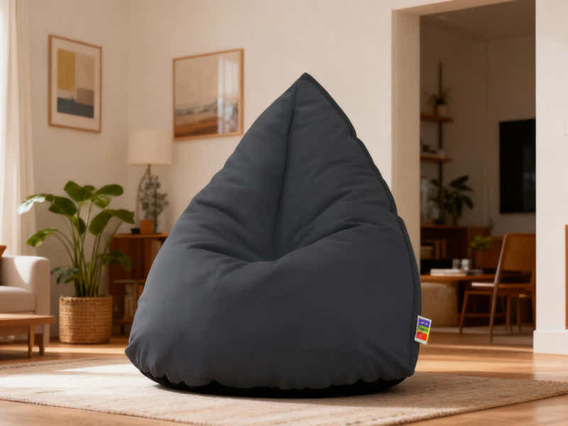Outdoor Triangle Foam Bag Chair - Grey