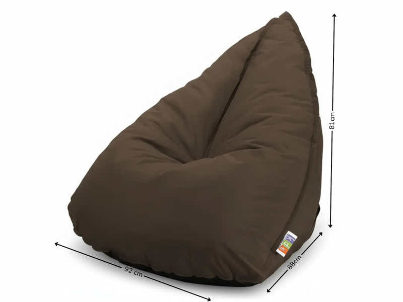 Outdoor Triangle Foam Bag Chair - Brown