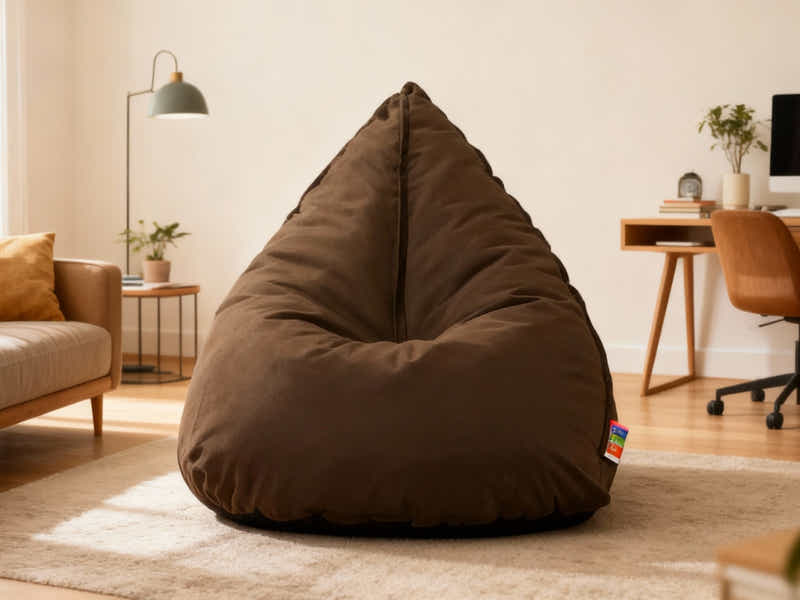Outdoor Triangle Foam Bag Chair - Brown