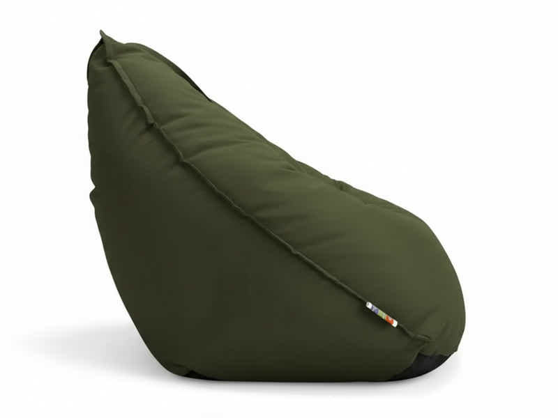 Outdoor Triangle Foam Bag Chair - Olive Green
