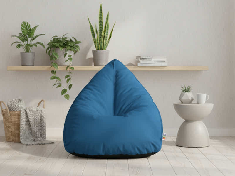 Outdoor Triangle Foam Bag Chair - Blue