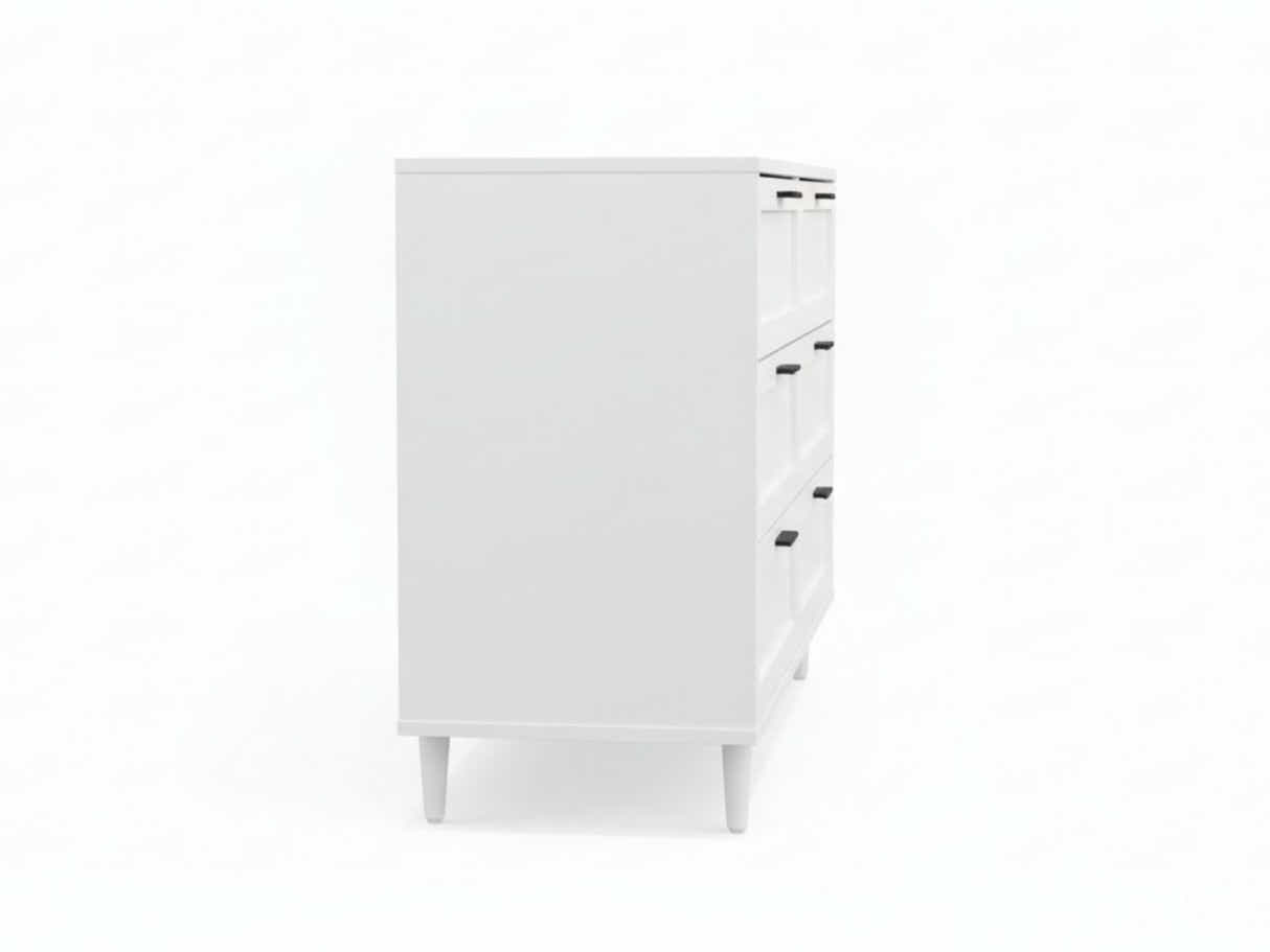 Rechteck 6-Drawer Lowboy - White