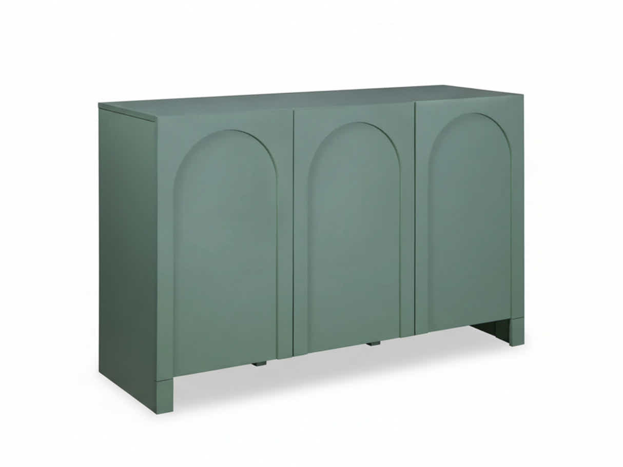 Cambre Green 3-Door Sideboard - 120 cm