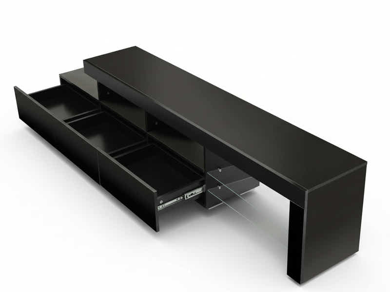 Glansig LED Entertainment Unit - 220 cm