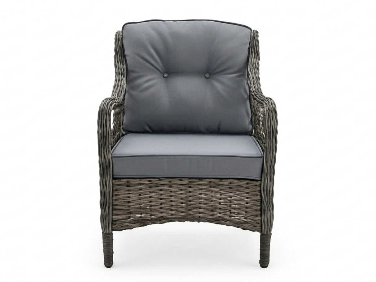 4-Piece Outdoor Sofa Set - Brown + Grey