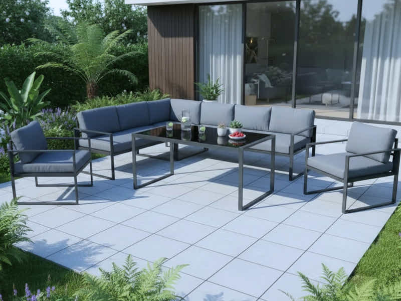 5pc Outdoor Corner Sofa Set PE