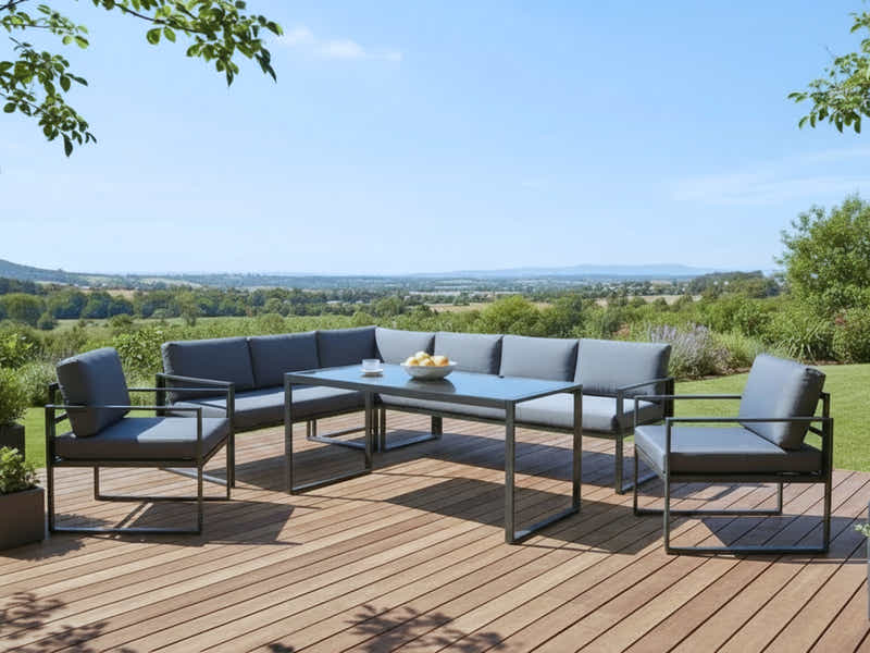 5pc Outdoor Corner Sofa Set PE