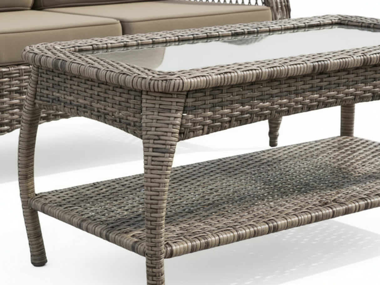 4-Piece Outdoor Sofa Set - Brown
