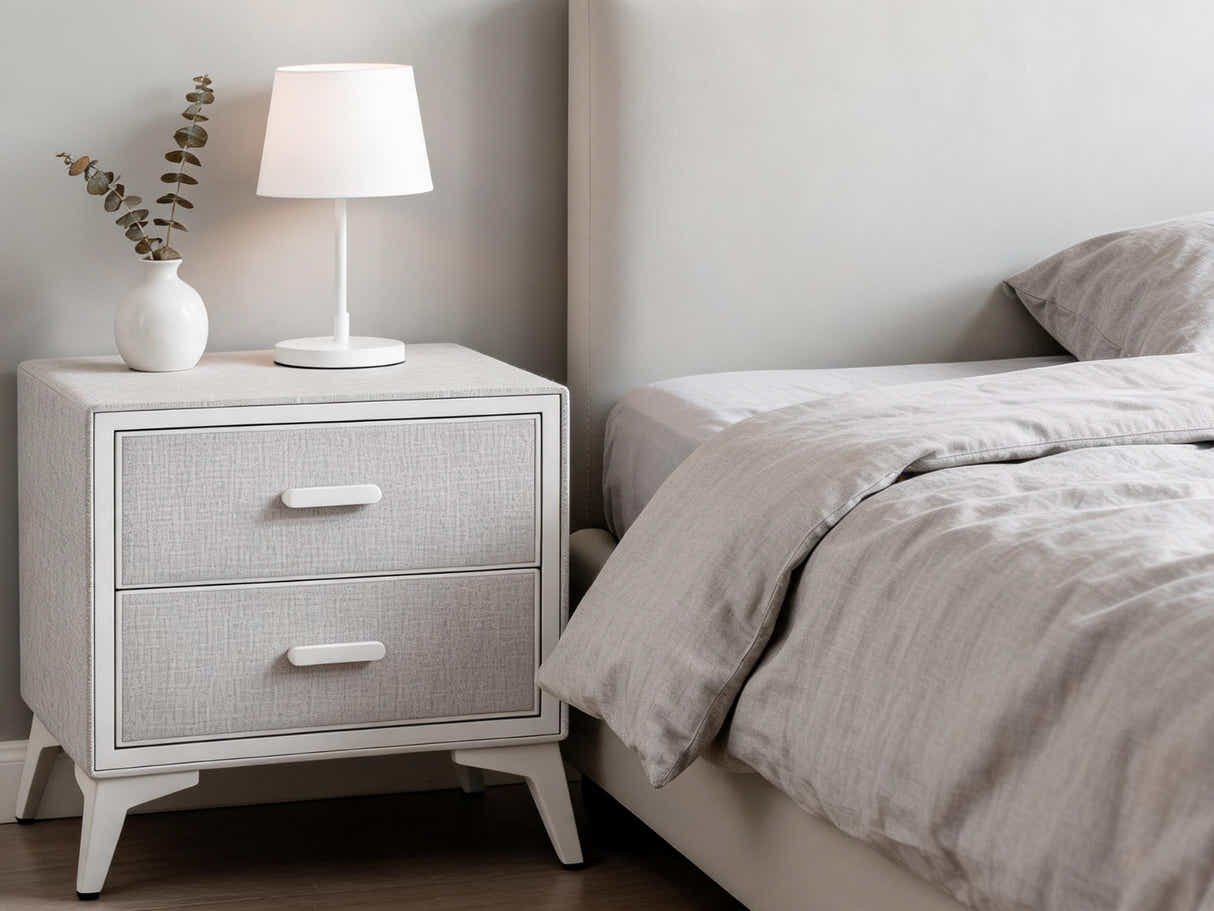 Delani Bedside Table - Cream
