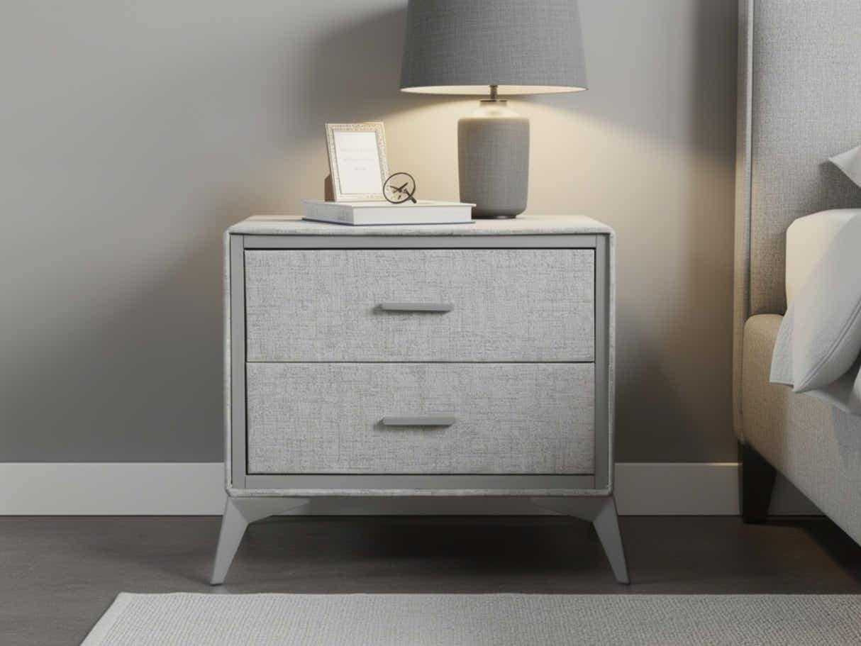 Delani Bedside Table - Grey