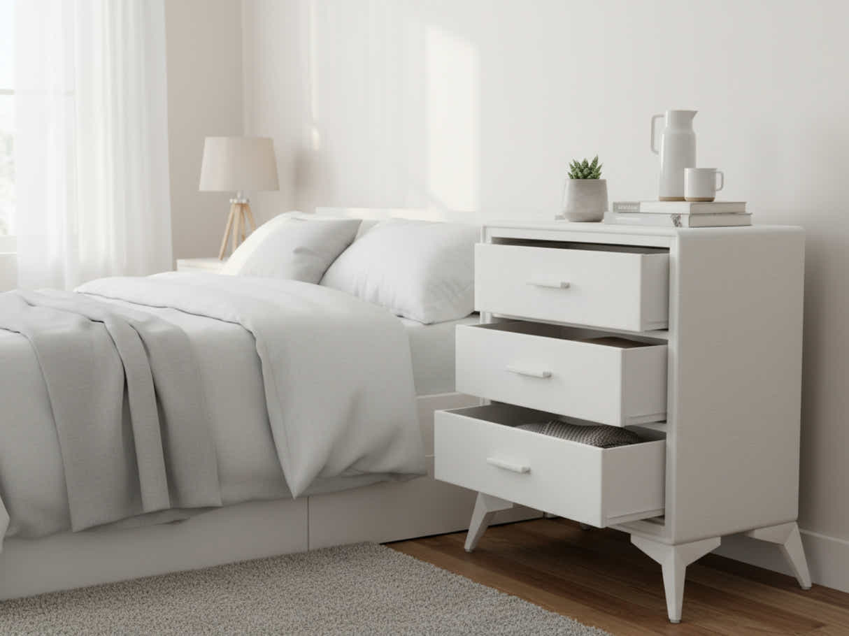 Delani 3-Drawer Chest - Cream